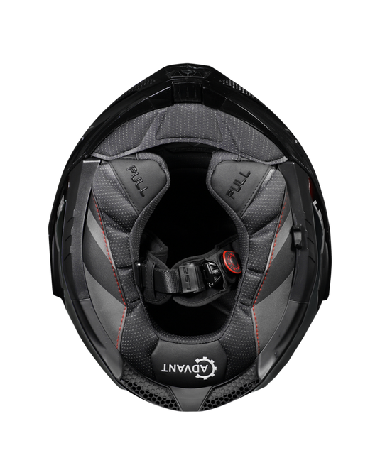 Capacete integral LS2 FF901 Advant-X C Solid Carbono Mate – vista em perspetiva
