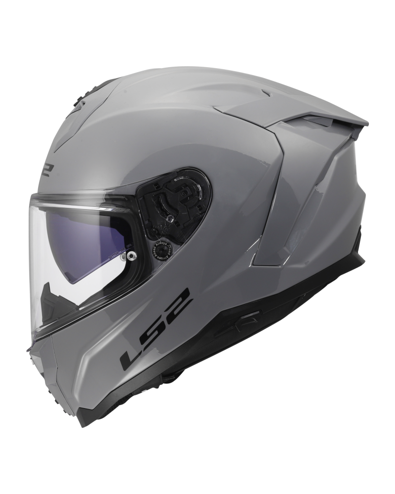 Carregue imagem no visualizador da galeriaCapacete integral LS2 FF817 Challenger II Solid Cinza Nardo – vista lateral esquerda
