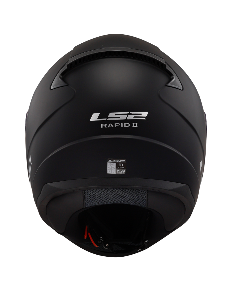 Carregue imagem no visualizador da galeriaCapacete integral LS2 FF353 Rapid II Solid Preto Mate – vista lateral esquerda

