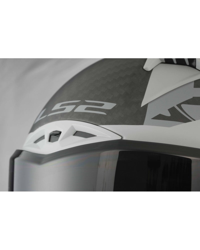Load image into Gallery viewer, Capacete integral LS2 FF805 Thunder C GP Polar Preto Mate – vista lateral esquerda
