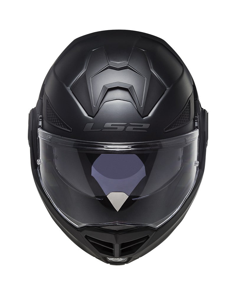 Load image into Gallery viewer, Capacete modular LS2 FF808 Stream II Solid Preto Mate – vista lateral
