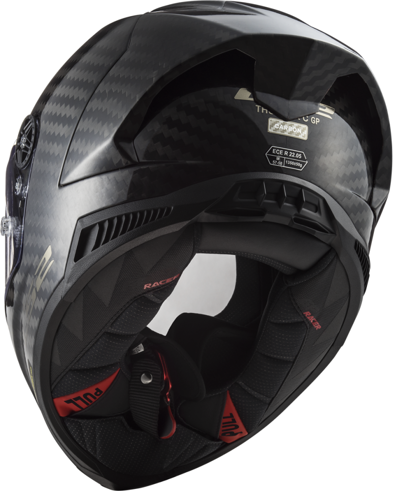 Load image into Gallery viewer, Capacete integral LS2 FF805 Thunder C GP Pro FIM Carbono 9K – vista lateral esquerda
