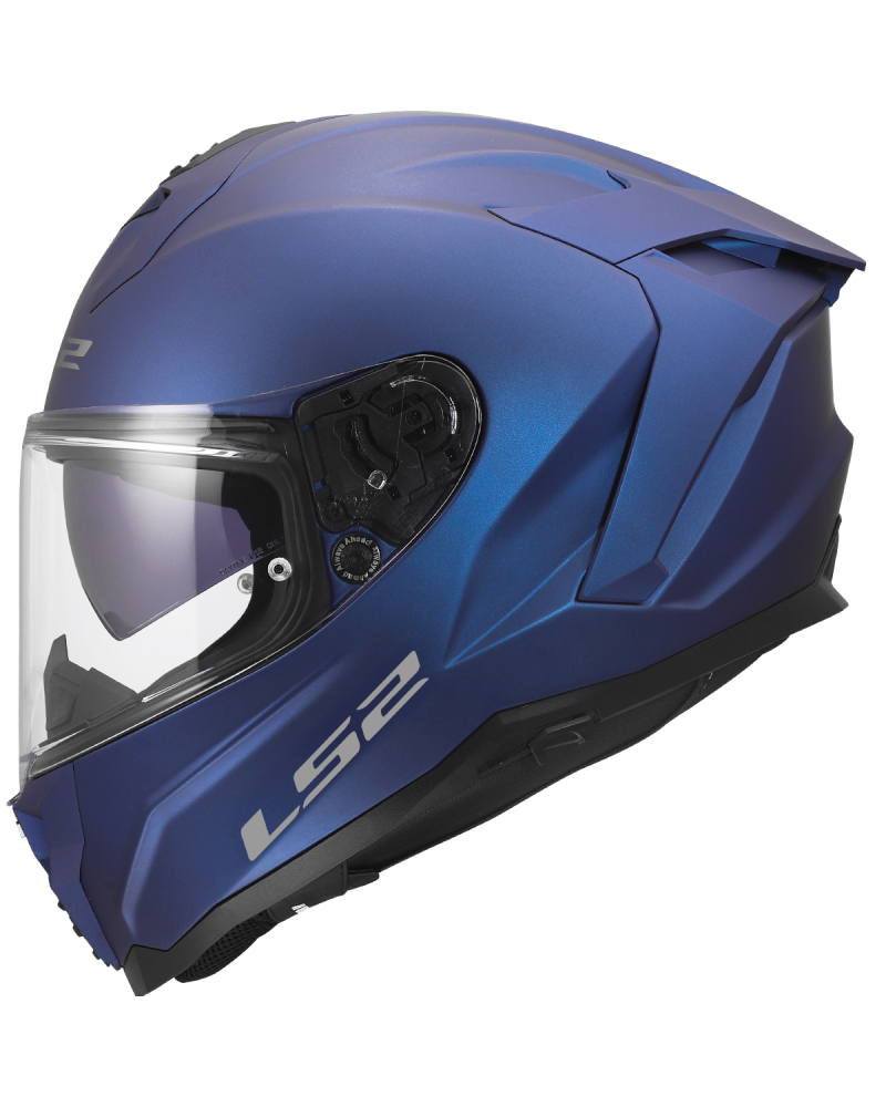 Carregue imagem no visualizador da galeriaCapacete integral LS2 FF817 Challenger II Solid Azul Marinho – vista lateral esquerda
