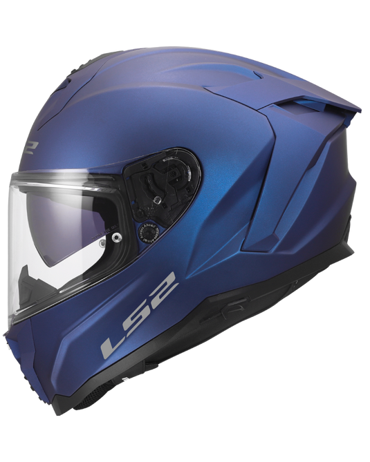 Capacete integral LS2 FF817 Challenger II Solid Azul Marinho – vista lateral esquerda