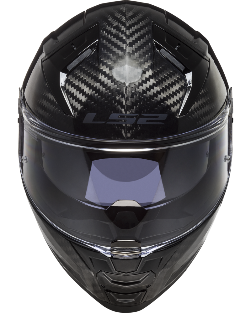 Carregue imagem no visualizador da galeriaCapacete integral LS2 FF811 Vector II C Solid em fibra de carbono brilhante – vista lateral esquerda
