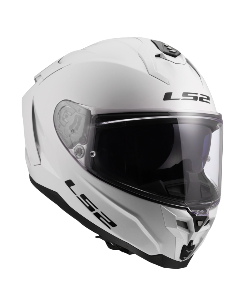 Carregue imagem no visualizador da galeriaCapacete integral LS2 FF817 Challenger II Solid Branco – vista lateral esquerda
