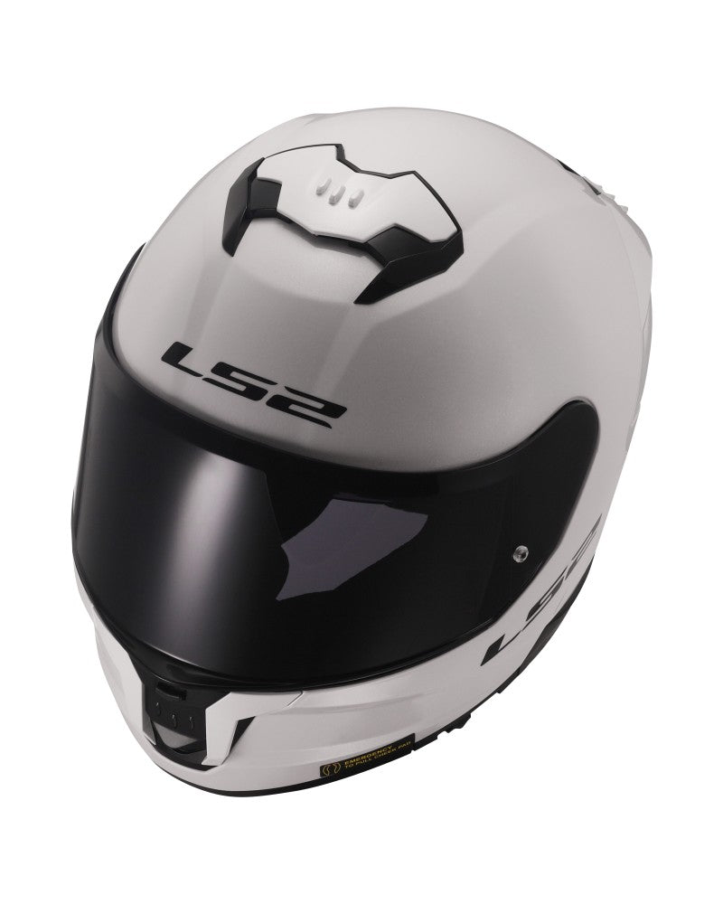 Load image into Gallery viewer, Capacete integral LS2 FF808 Stream II Solid Branco – vista lateral esquerda
