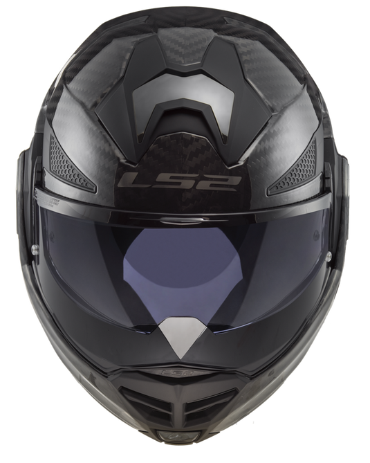 Capacete integral LS2 FF901 Advant-X C Solid Carbono – vista lateral esquerda