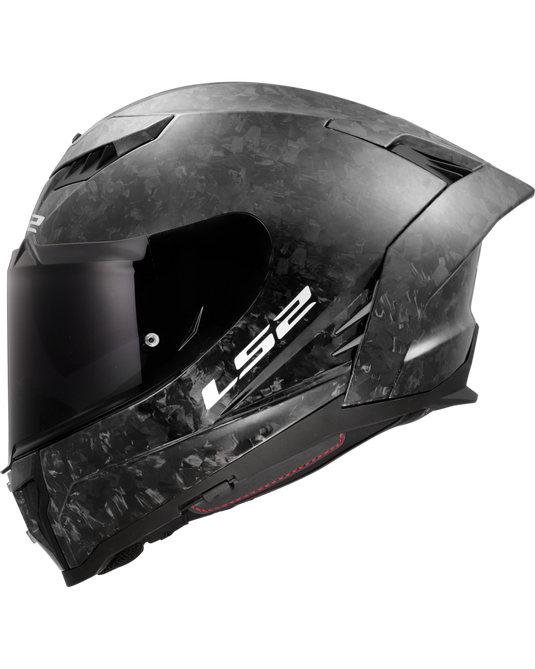 Capacete integral LS2 FF807 Dragon Forged Carbono Brilho – vista lateral direita