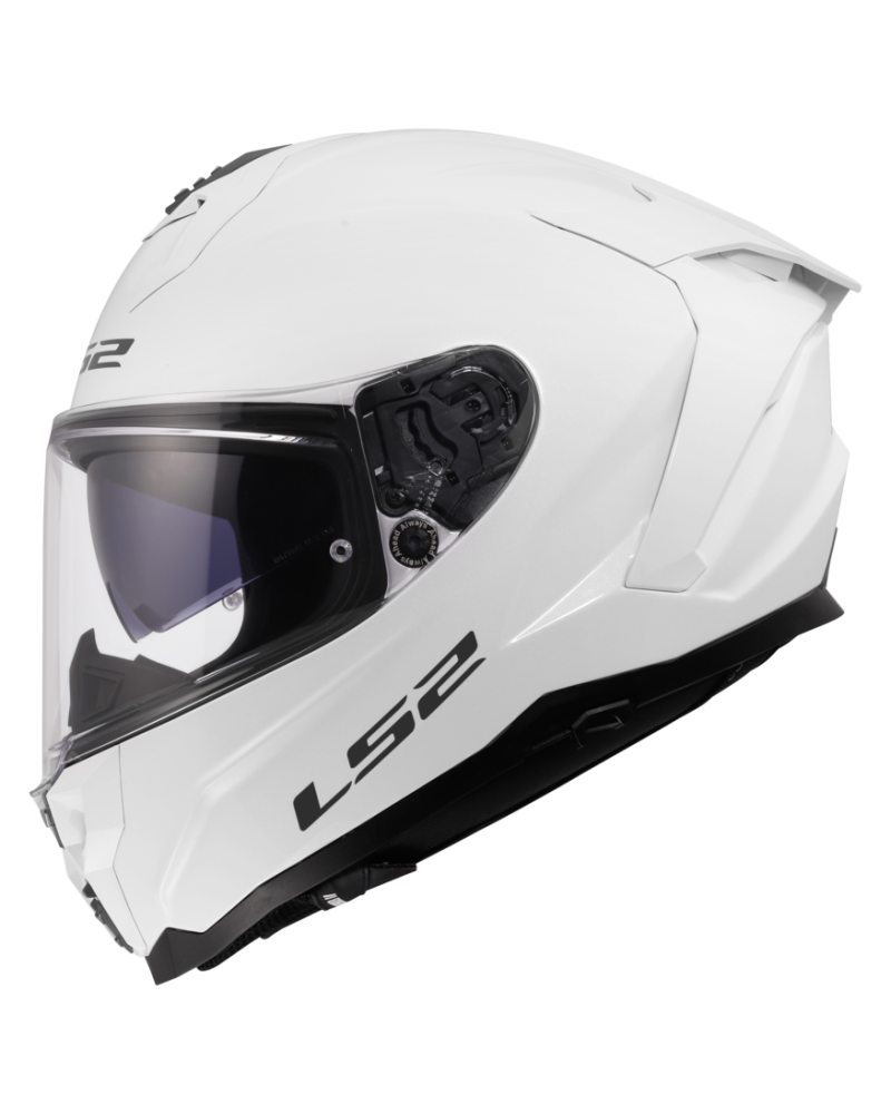 Carregue imagem no visualizador da galeriaCapacete integral LS2 FF817 Challenger II Solid Branco – vista lateral direita
