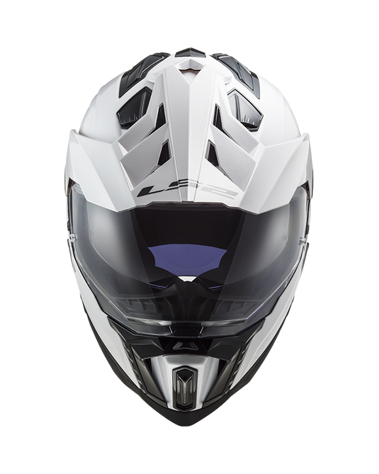 Capacete enduro LS2 MX701 Explorer Solid Preto Mate – vista lateral direita