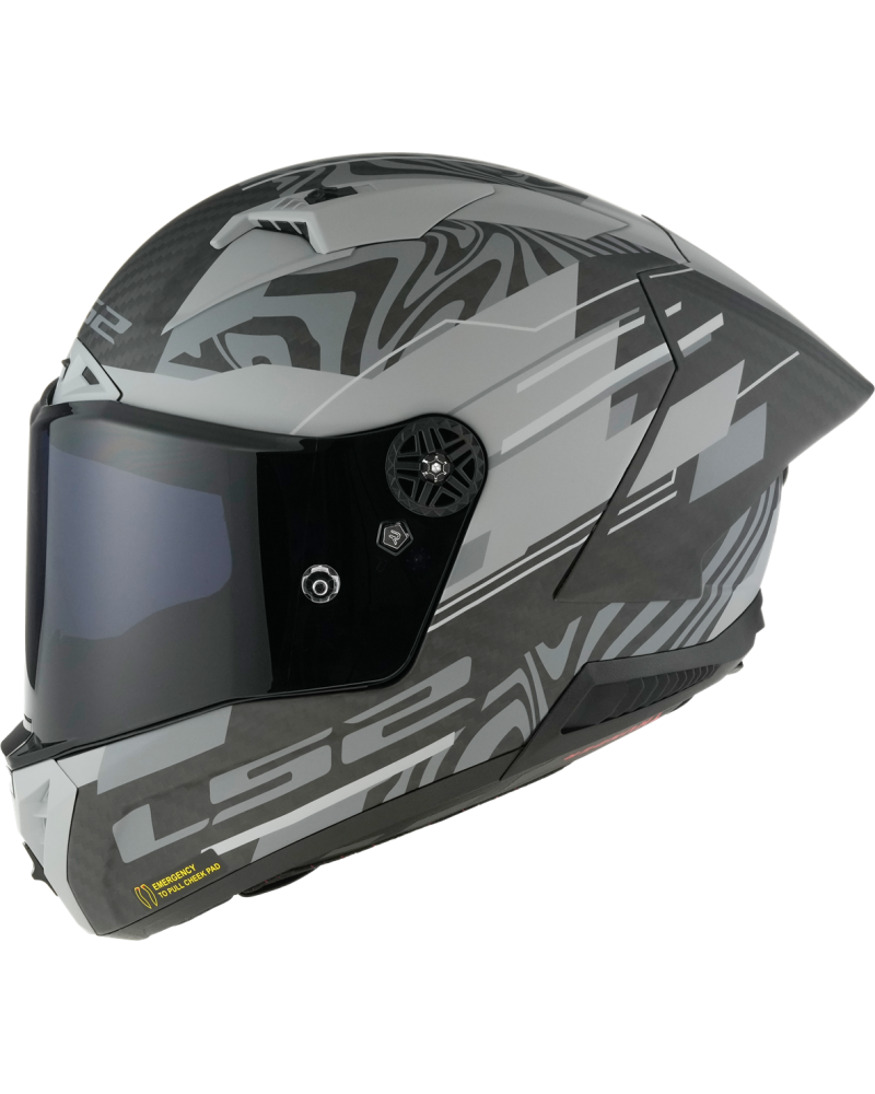 Load image into Gallery viewer, Capacete integral LS2 FF805 Thunder C GP Polar Preto Mate – vista lateral direita
