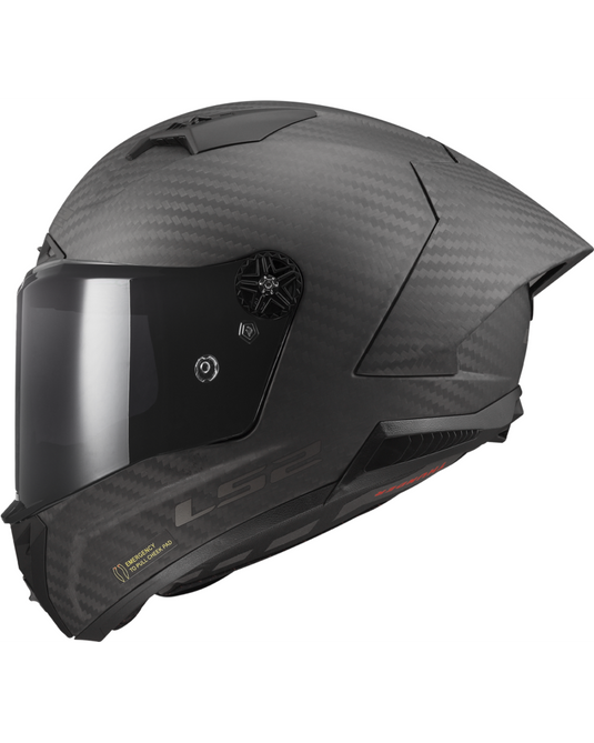 Capacete integral LS2 FF805 Thunder C GP Aero em fibra de carbono – vista traseira