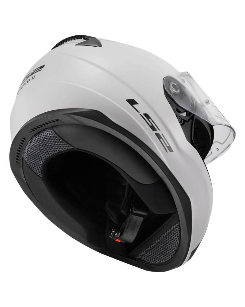 Carregue imagem no visualizador da galeriaCapacete integral LS2 FF353 Rapid II Solid Branco – vista lateral direita
