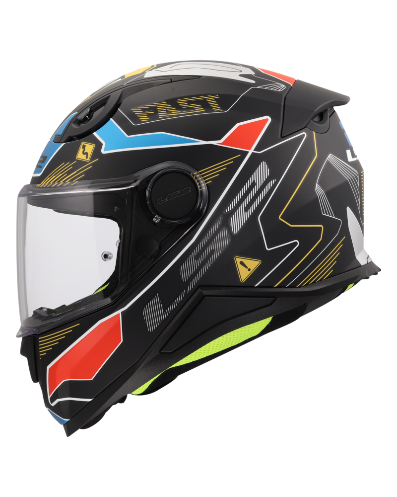 Load image into Gallery viewer, Capacete integral infantil LS2 FF812 Kid Zero Cinza Vermelho – vista lateral direita
