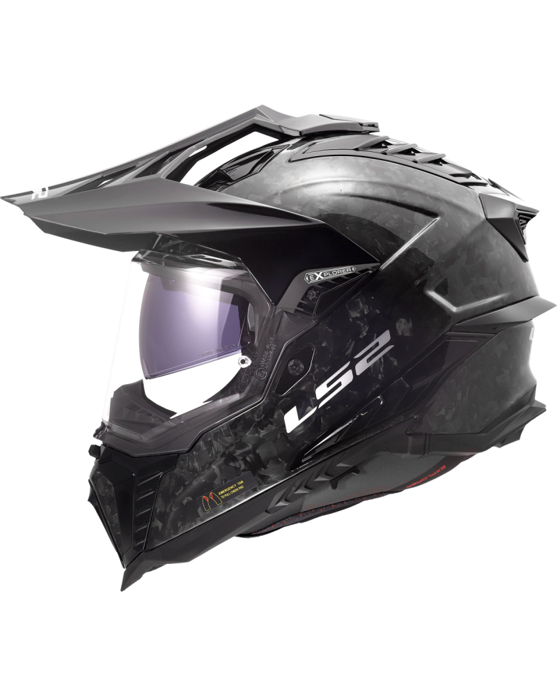 Load image into Gallery viewer, Capacete enduro LS2 MX701 Explorer C Forged Carbono – vista lateral direita
