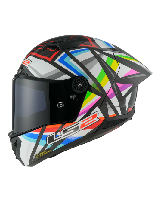 Capacete integral LS2 FF805 Thunder C GP Flash Preto Brilho – vista lateral direita