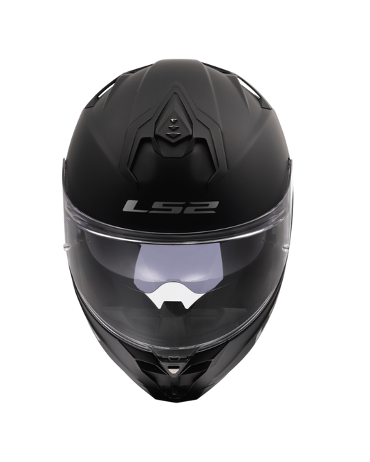 Capacete integral LS2 FF817 Challenger II Solid em preto mate – vista lateral direita