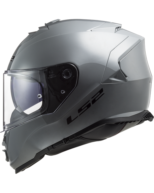 Capacete integral LS2 FF800 Storm II Solid Cinza Nardo – vista lateral direita