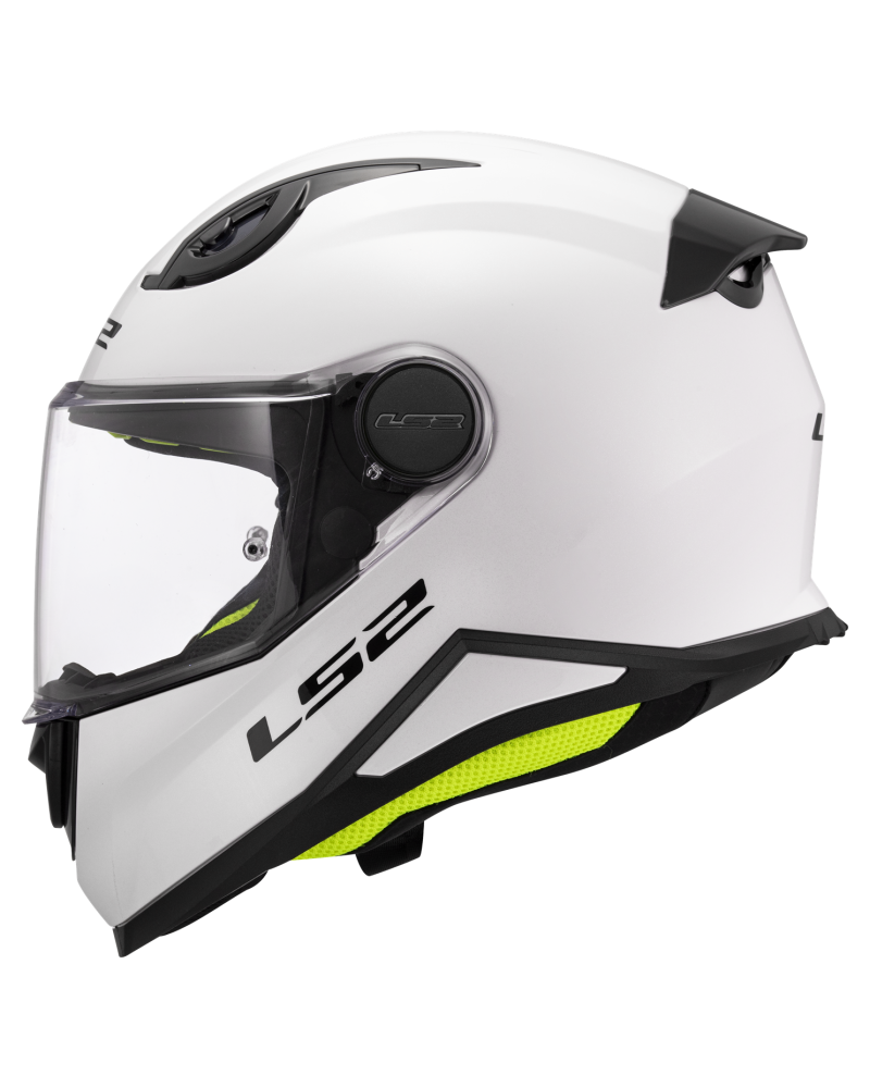 Load image into Gallery viewer, Capacete integral infantil LS2 FF812 Kid Solid Branco – vista lateral direita
