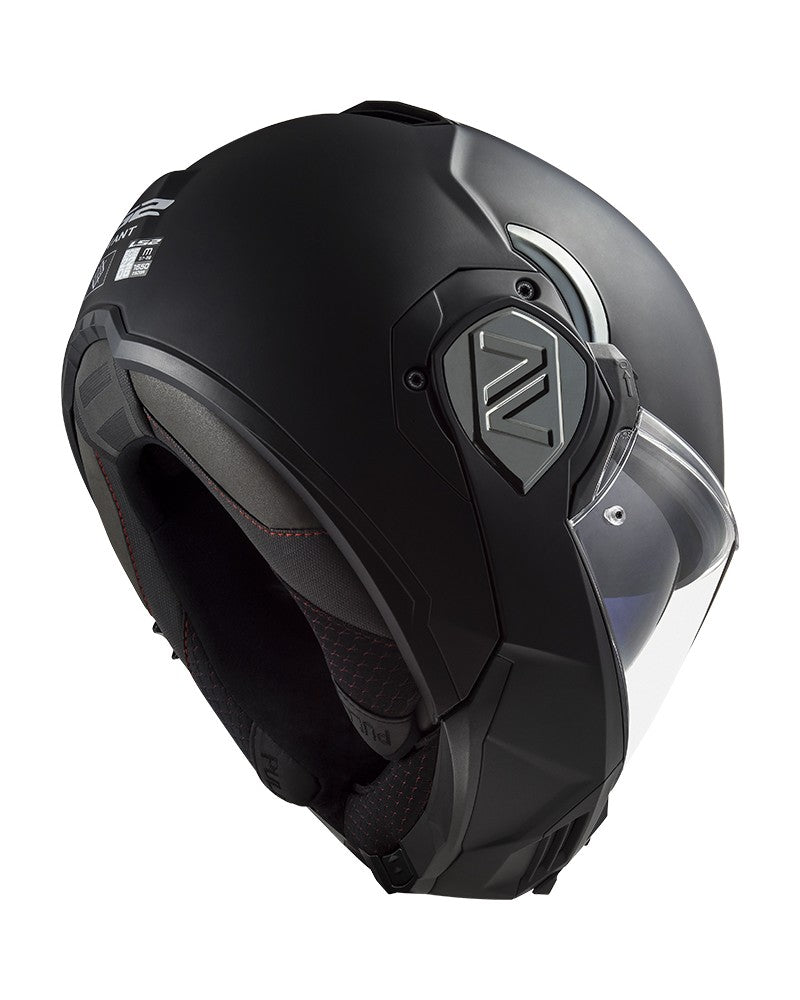 Load image into Gallery viewer, Capacete modular LS2 FF906 Advant Solid – vista lateral com queixeira rebatível
