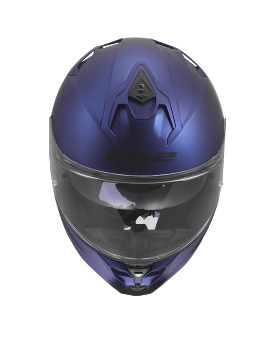 Capacete integral LS2 FF817 Challenger II Solid Azul Marinho – vista lateral direita