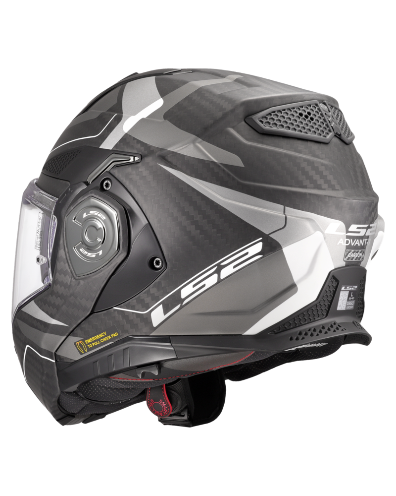 Load image into Gallery viewer, Capacete modular LS2 FF901 Advant-X C Horizon Cinza-Prateado Mate – vista lateral direita

