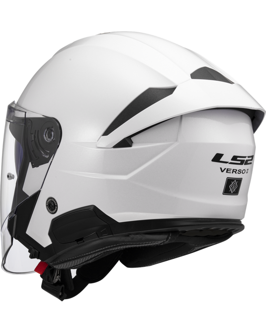 Capacete jet LS2 OF618 Verso II Solid Cinza Nardo – vista frontal – ECE 22.06