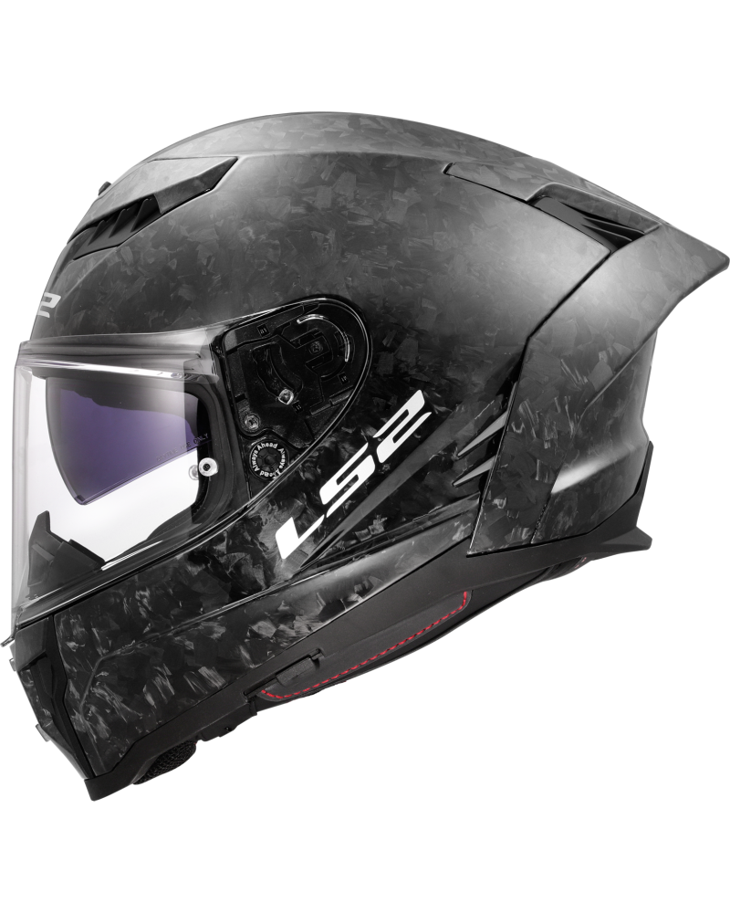 Carregue imagem no visualizador da galeriaCapacete integral LS2 FF807 Dragon Forged Carbono Brilho – vista traseira
