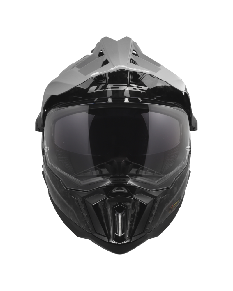 Load image into Gallery viewer, Capacete enduro LS2 MX701 Explorer C Forged Carbono – vista traseira
