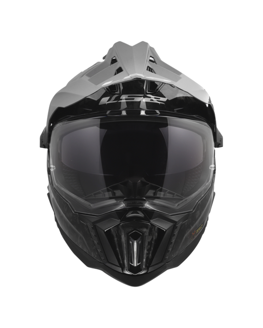 Capacete enduro LS2 MX701 Explorer C Forged Carbono – vista traseira