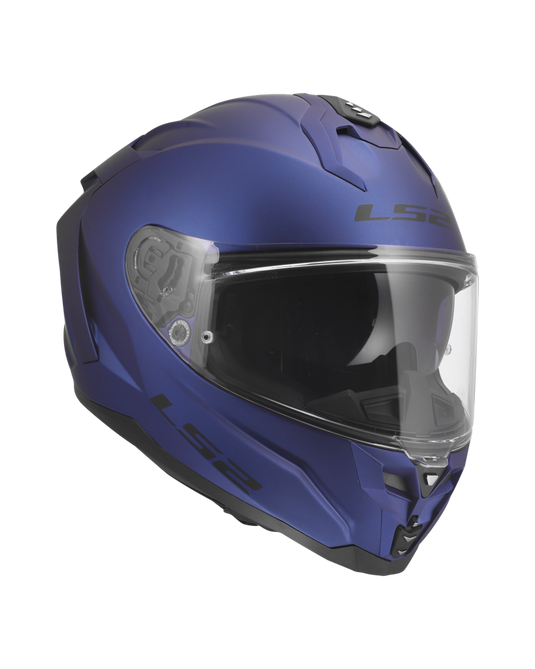 Capacete integral LS2 FF817 Challenger II Solid Azul Marinho – vista traseira