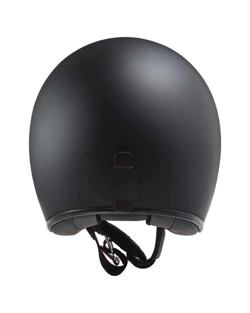 Load image into Gallery viewer, Capacete jet LS2 OF601 Bob II Solid Preto Mate – vista traseira
