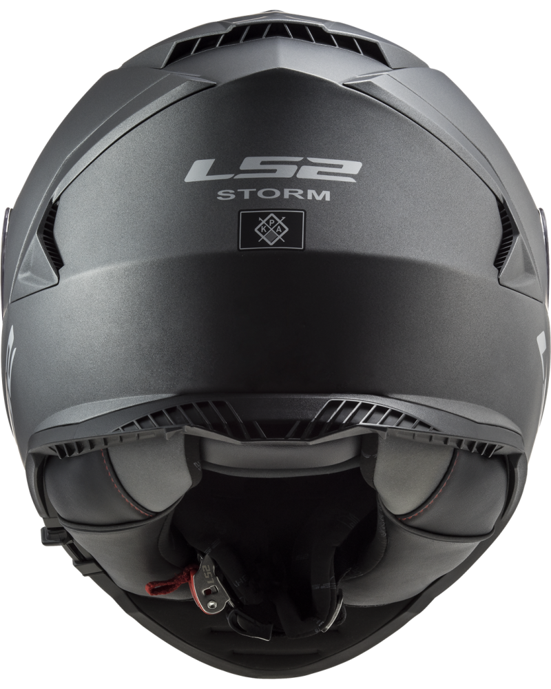 Carregue imagem no visualizador da galeriaCapacete LS2 FF800 Storm II Solid Titânio Mate – detalhe da viseira com pinlock
