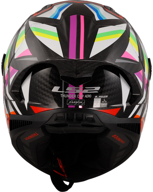 Detalhe do design gráfico GP Flash – capacete integral LS2 FF805 Thunder C