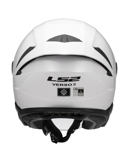 Capacete jet LS2 OF618 Verso II Solid Cinza Nardo – vista lateral