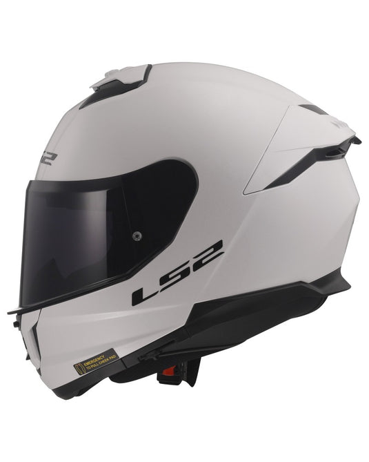 Capacete integral LS2 FF808 Stream II Solid Branco – detalhe da viseira solar