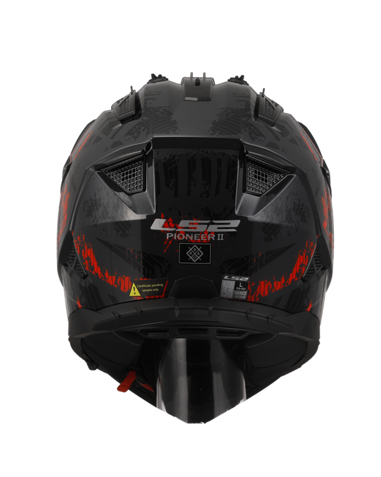 Sistema de ventilação off-road – capacete motocross LS2 MX702 Pioneer II Crazy