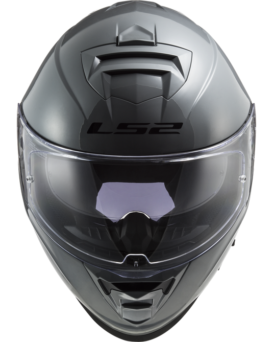 Capacete LS2 FF800 Storm II Solid Cinza Nardo – detalhe da viseira com pinlock