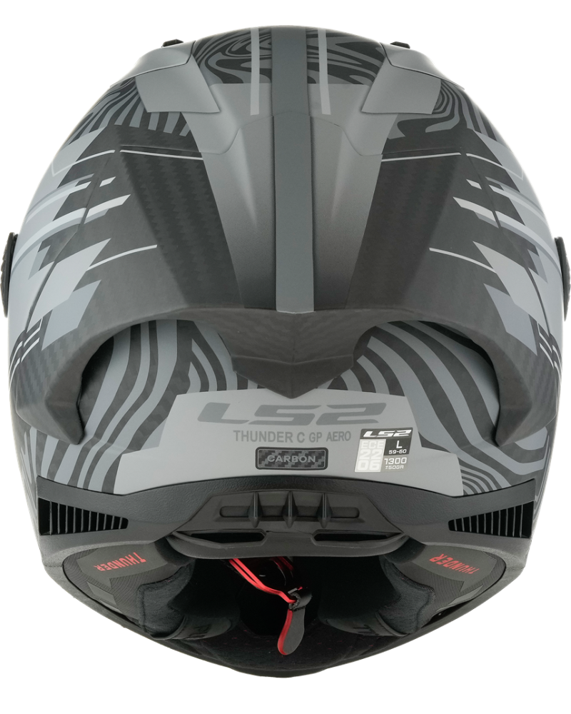 Load image into Gallery viewer, Detalhe do design GP Polar – capacete integral LS2 FF805 Thunder C acabamento mate
