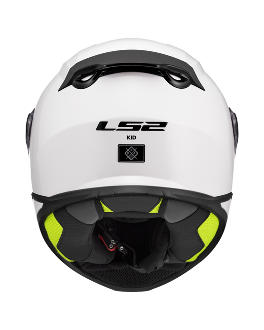 Viseira com tratamento anti-risco – capacete infantil LS2 FF812 Kid Solid Branco