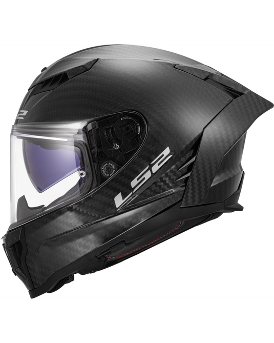 Capacete LS2 FF807 Dragon Carbon – viseira solar interna integrada Drop Down Sun Visor