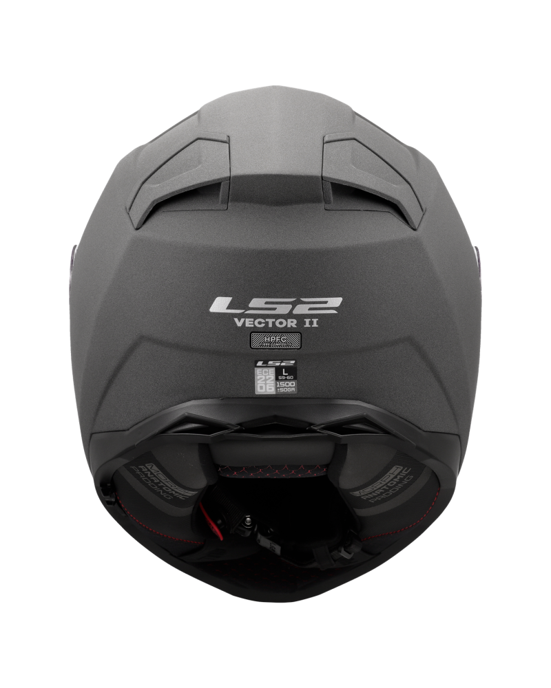 Load image into Gallery viewer, Capacete integral LS2 FF811 Vector II Solid Cinza Nardo – vista lateral esquerda
