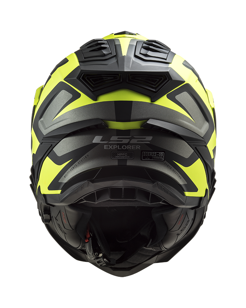Load image into Gallery viewer, Pala removível e ajustável – capacete enduro LS2 MX701 Explorer Alter Preto Mate Amarelo
