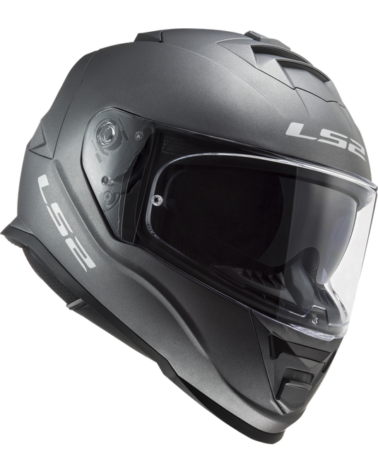 Capacete LS2 FF800 Storm II Solid Titânio Mate – interior removível e lavável