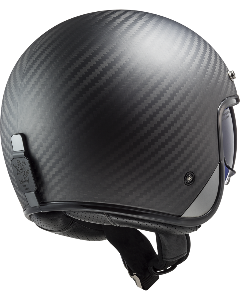 Load image into Gallery viewer, Calota em fibra de carbono mate – capacete jet LS2 OF601 Bob II C Solid
