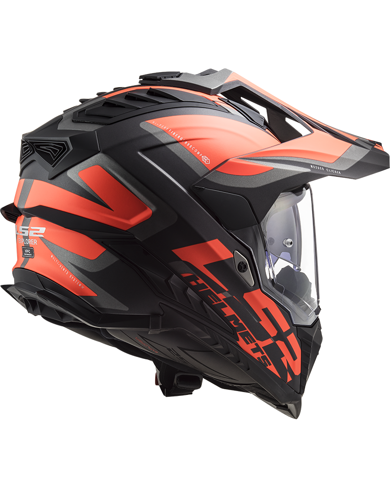 Load image into Gallery viewer, Sistema de ventilação generoso – capacete enduro LS2 MX701 Explorer Alter Laranja Fluo
