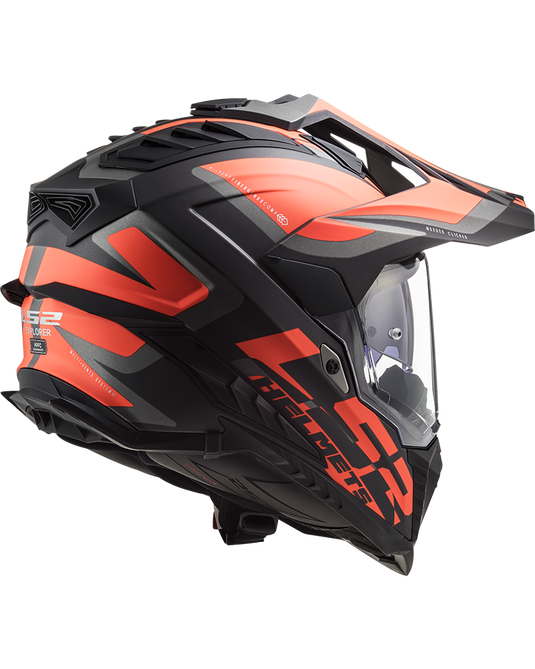 Sistema de ventilação generoso – capacete enduro LS2 MX701 Explorer Alter Laranja Fluo