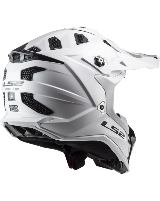 Sistema de ventilação off-road – capacete motocross LS2 MX700 Subverter Evo II Solid