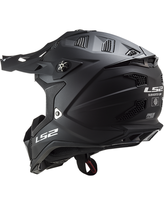 Sistema de ventilação generoso – capacete motocross LS2 MX700 Subverter Evo II Solid Preto